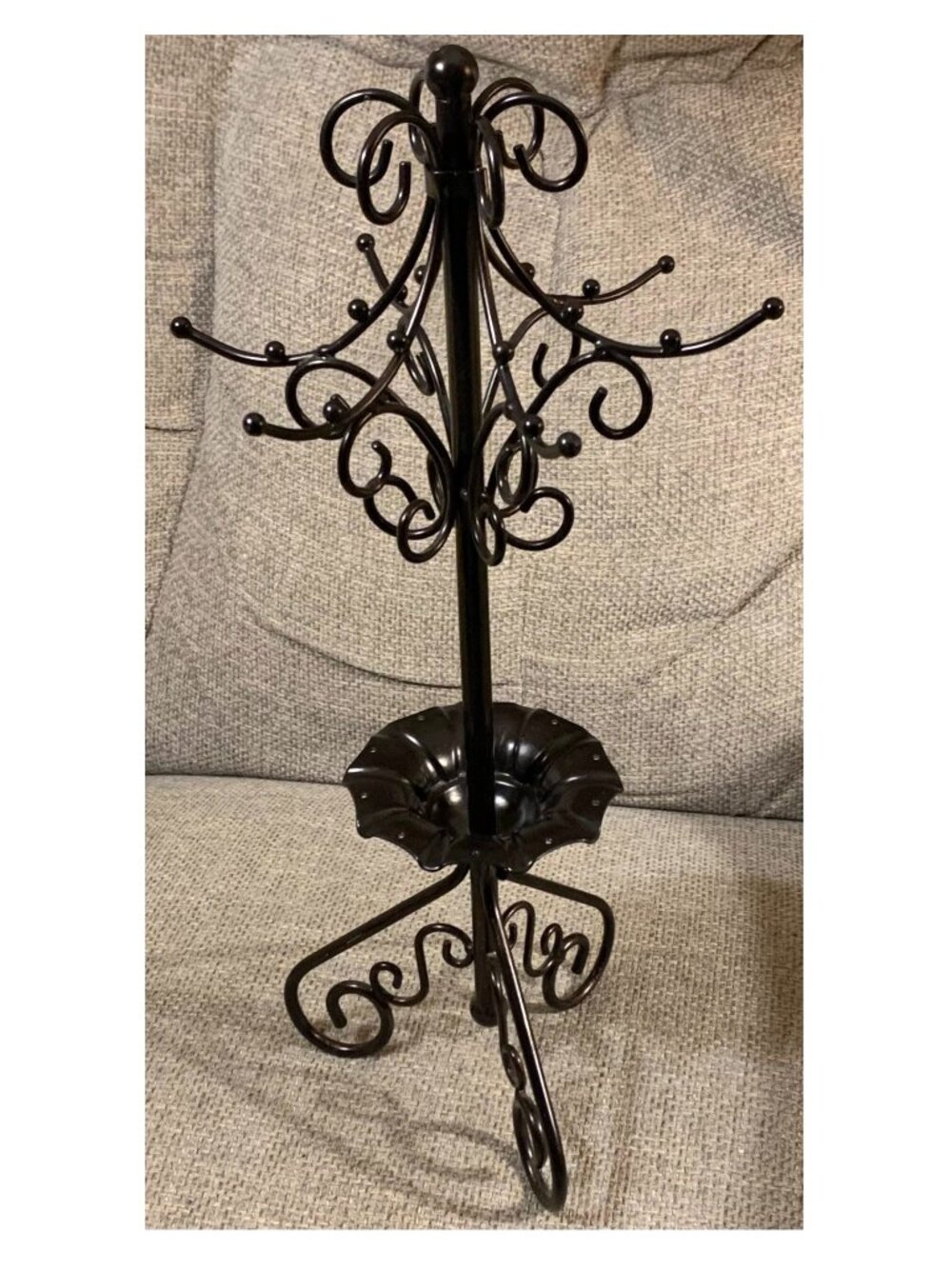 Metal Jewelry Tree for Earrings, Necklaces, Bracelets Stand Holder (17" tall)